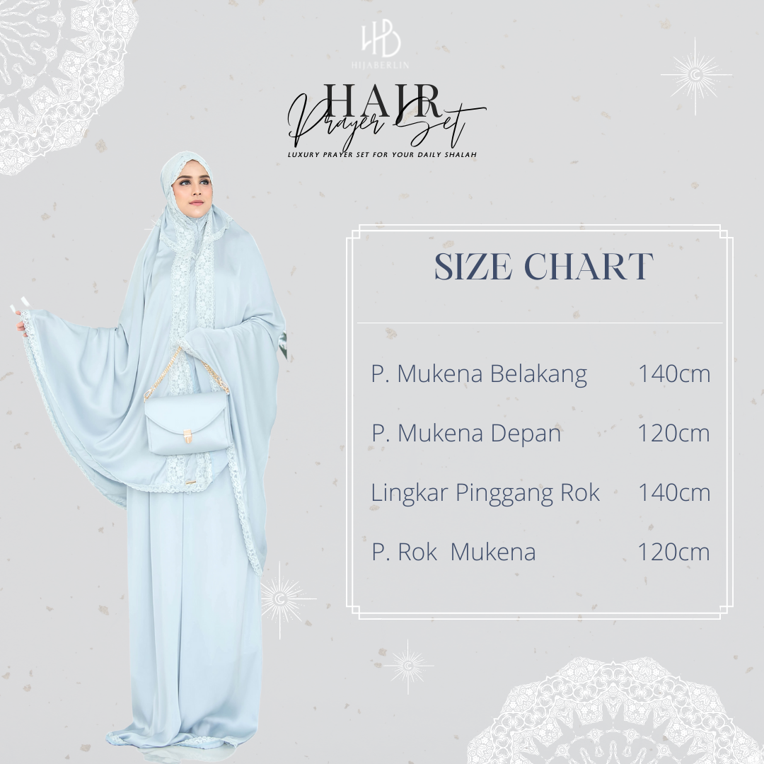 Hajr Prayer Set Hijaberlin - Blue Soft