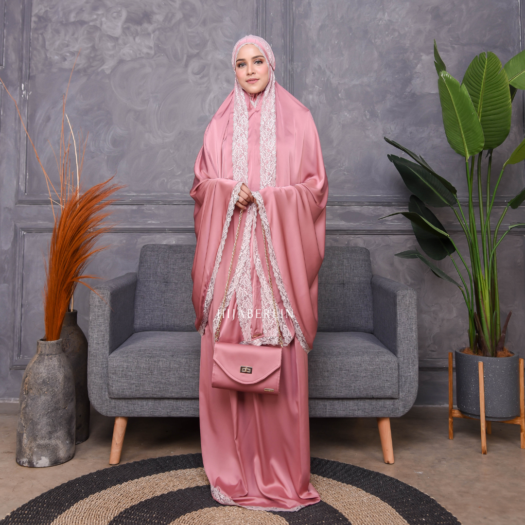 Khadijah Prayer Set Hijaberlin - Magenta
