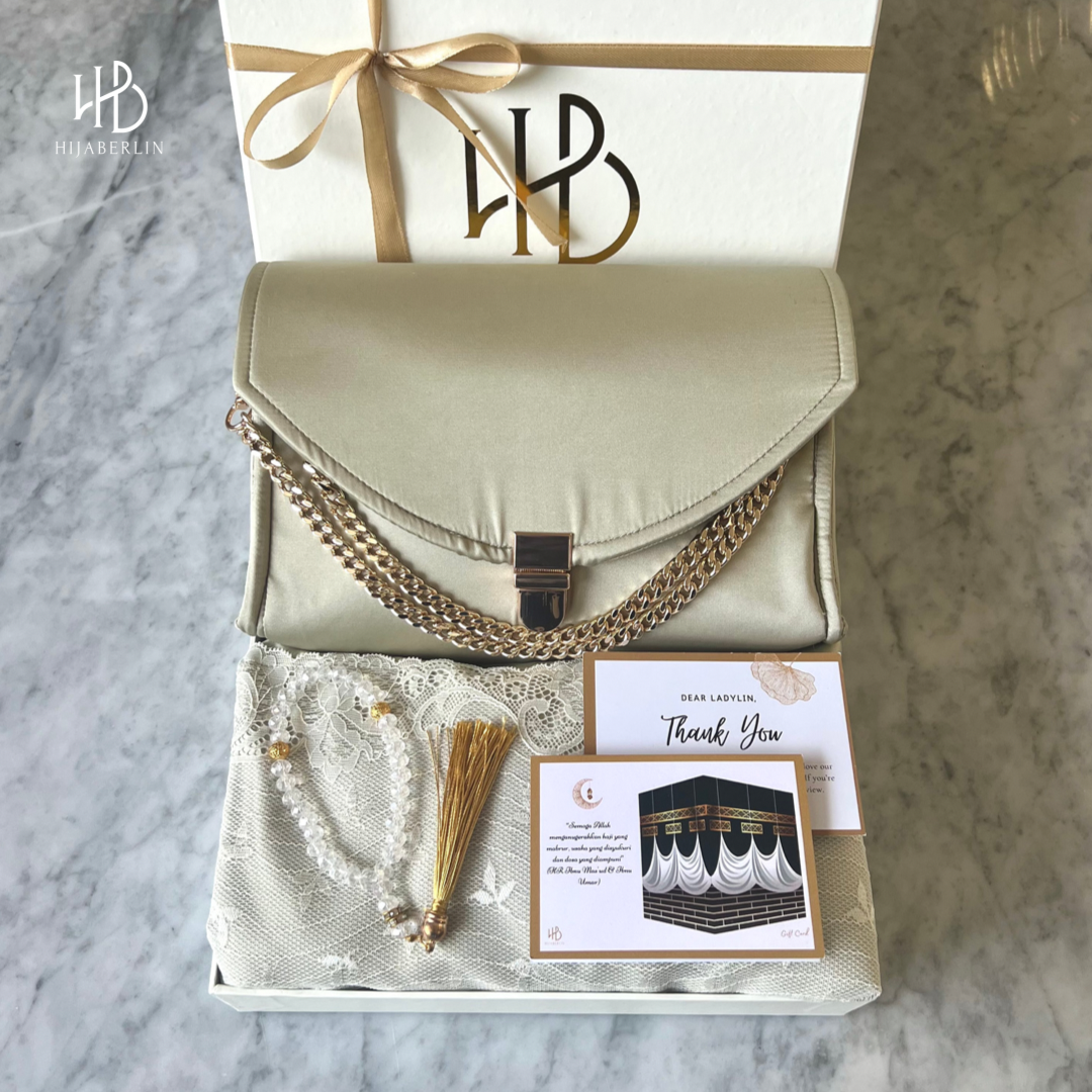 Rayya Luxury Prayer Set Hijaberlin - Green Lily
