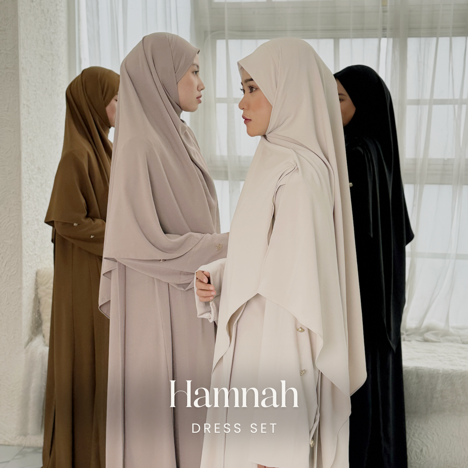 Hamnah Dress Set Khimar
