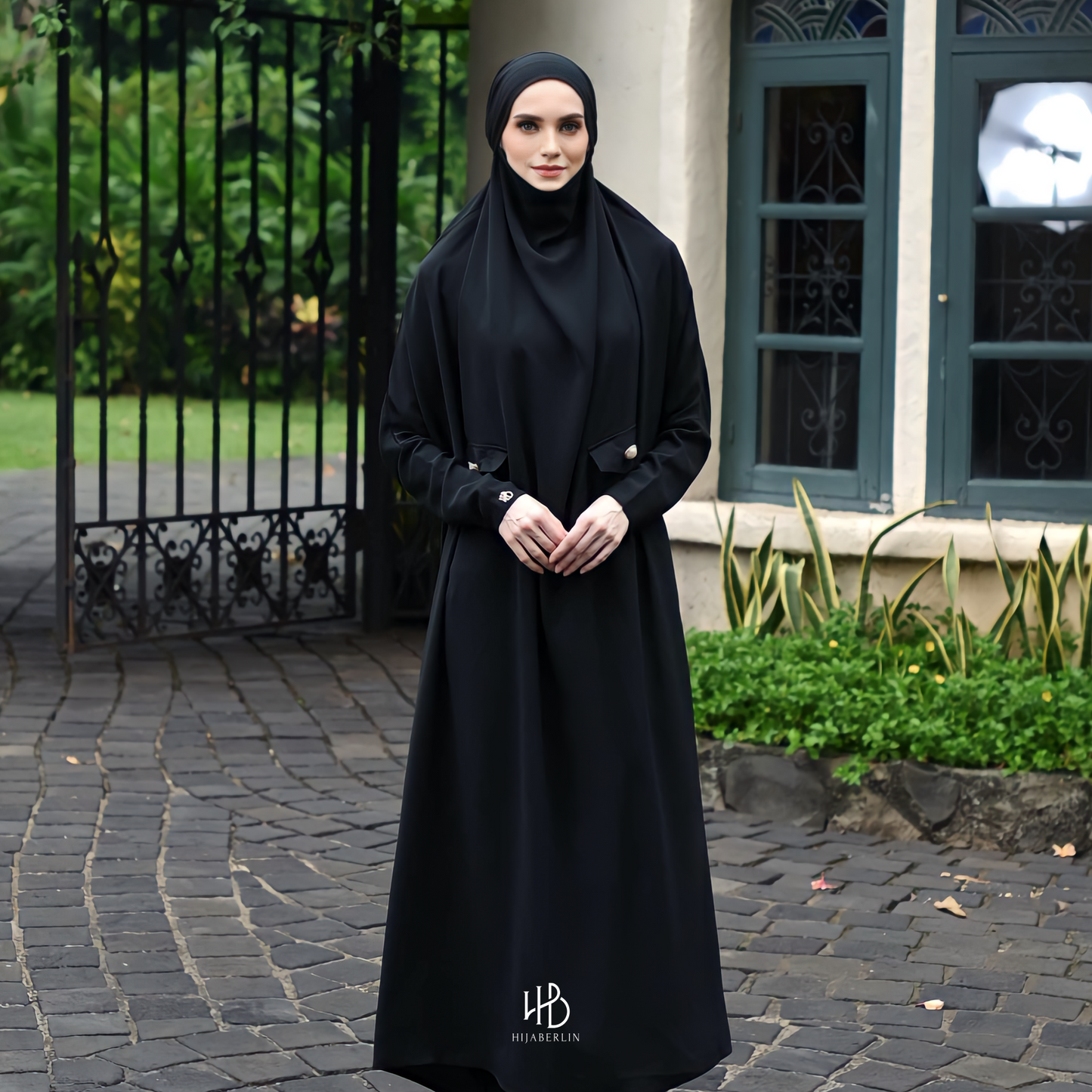 Hawa Overhead Khimar Dress Hijaberlin - Midnight