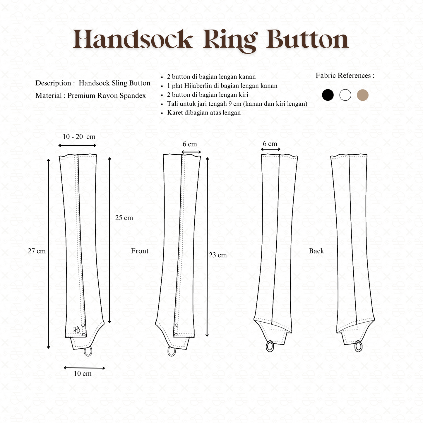 Handsock Ring Button - Hijaberlin