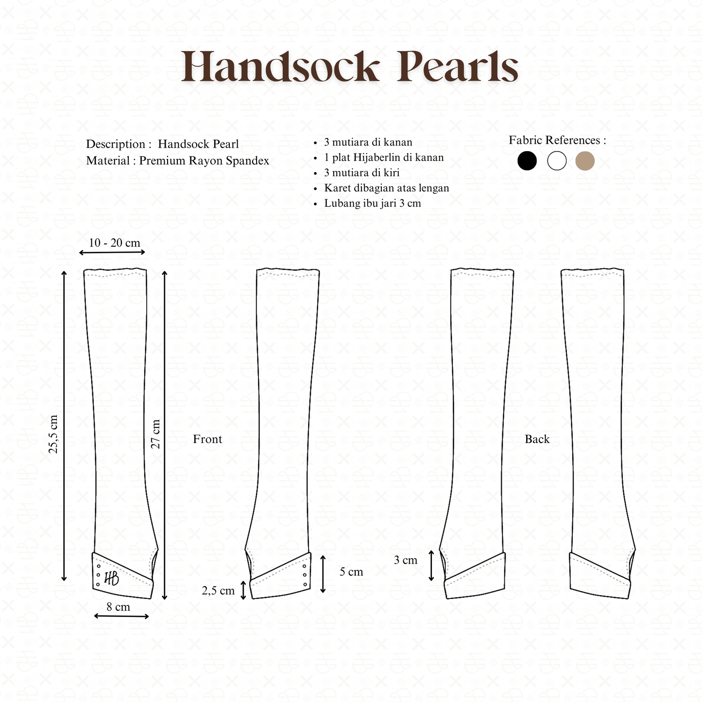 Handsock Pearls - Hijaberlin