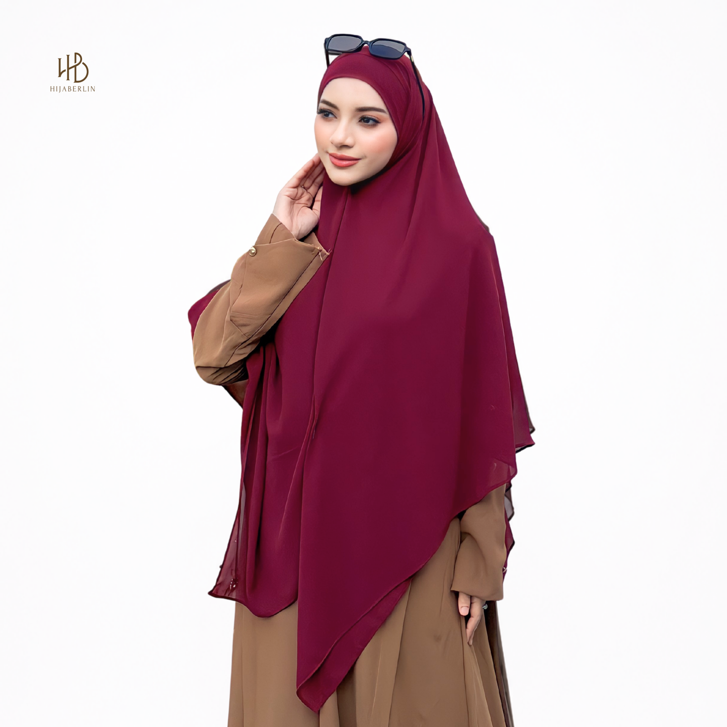 Shafa Khimar - Maroon