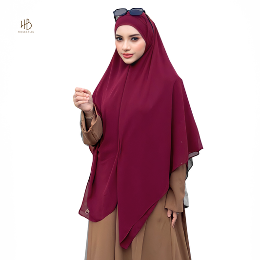 Shafa Khimar - Maroon