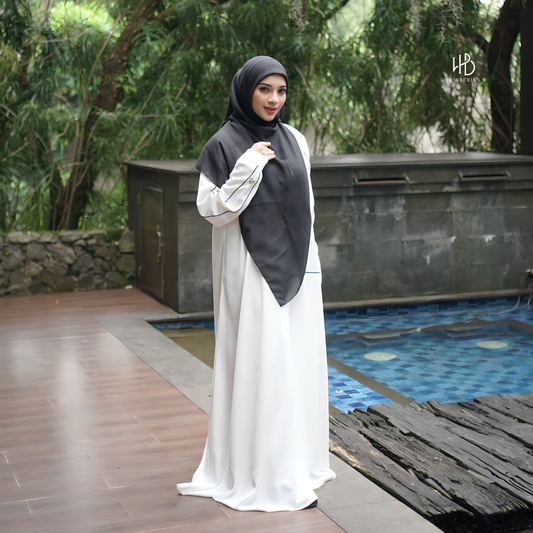 Hanifa Dress - White Black