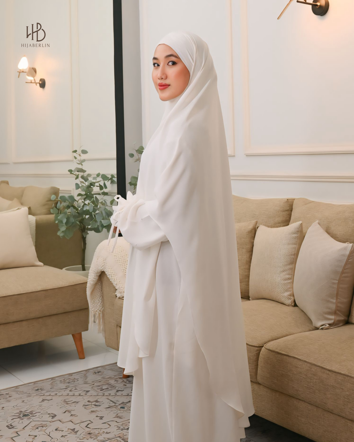 Khaula Dress White - Hijaberlin