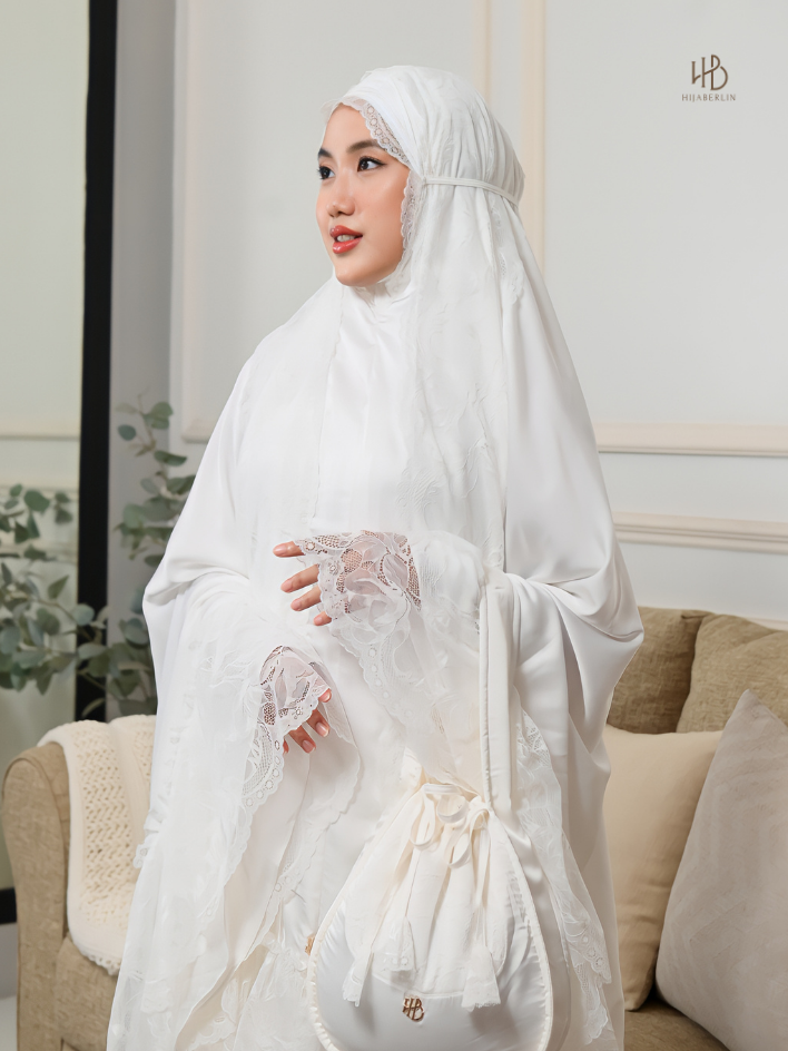 Rayya Prayer Set White - Hijaberllin