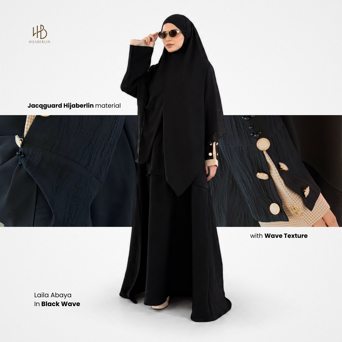 Laila Abaya - Black Wave