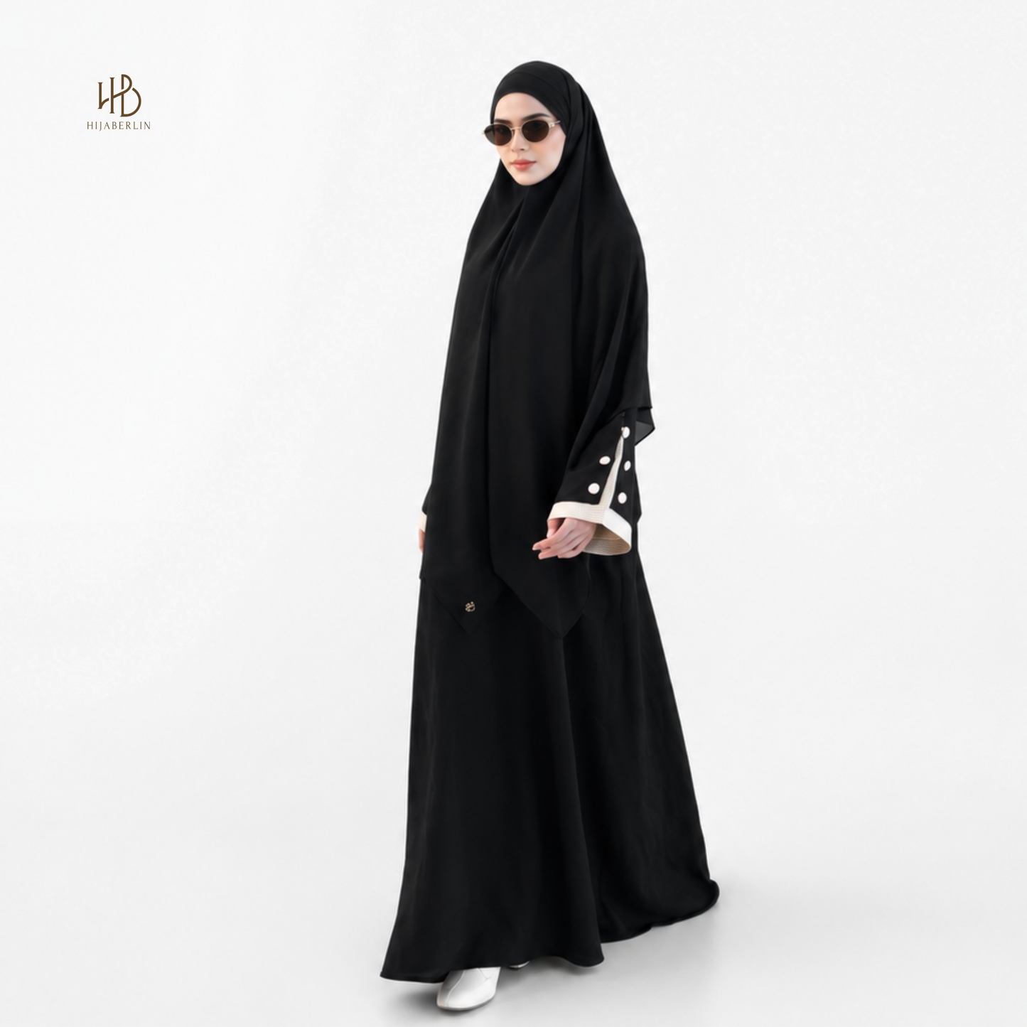 Laila Abaya - Black Marble