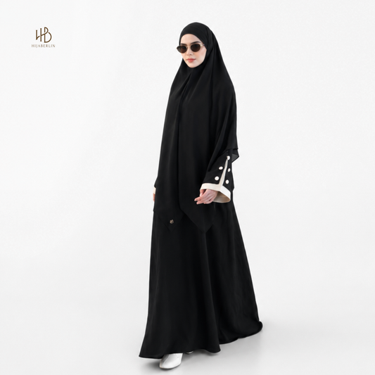 Laila Abaya - Black Marble