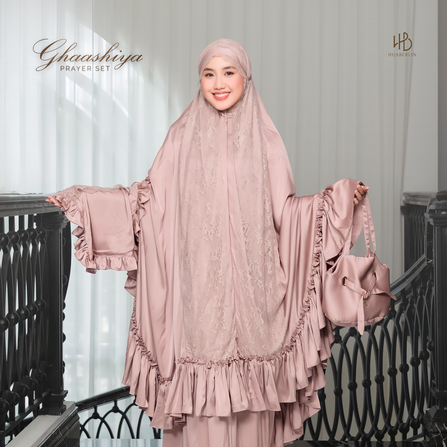 Ghaashiya Prayer Set - Mauve