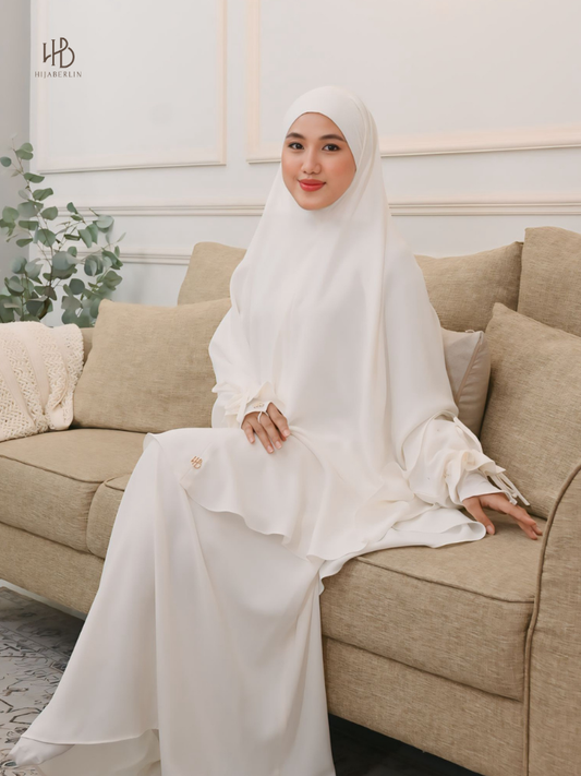 Halwa Khimar White - Hijaberlin