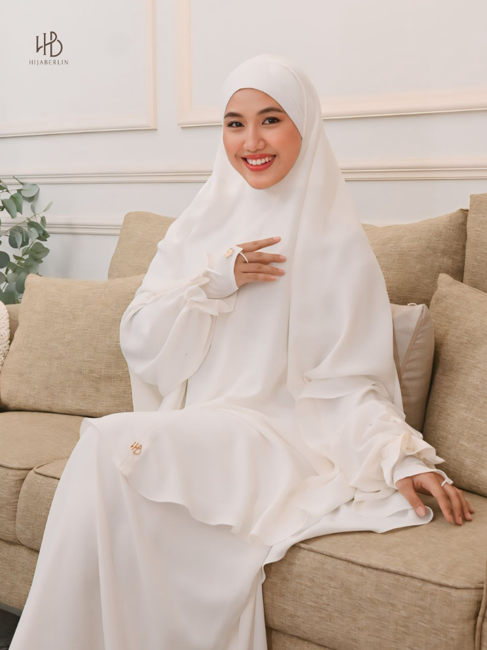 Halwa Khimar White - Hijaberlin