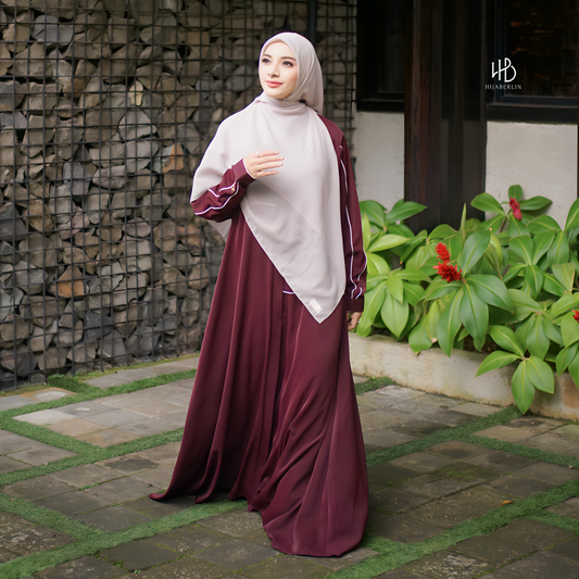 Hanifa Dress - Burgundy