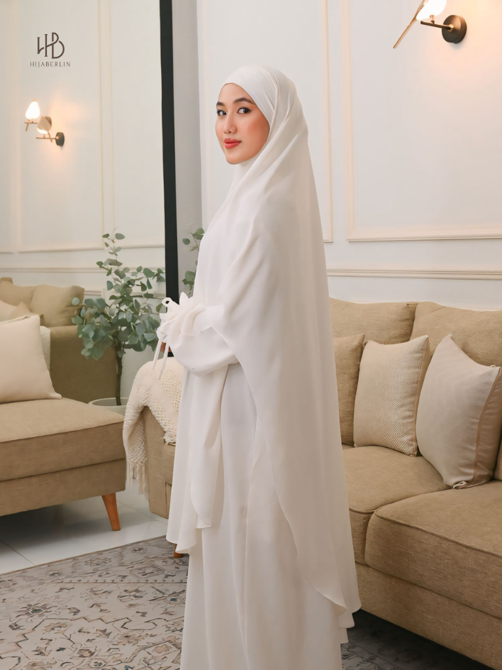 Halwa Khimar White - Hijaberlin