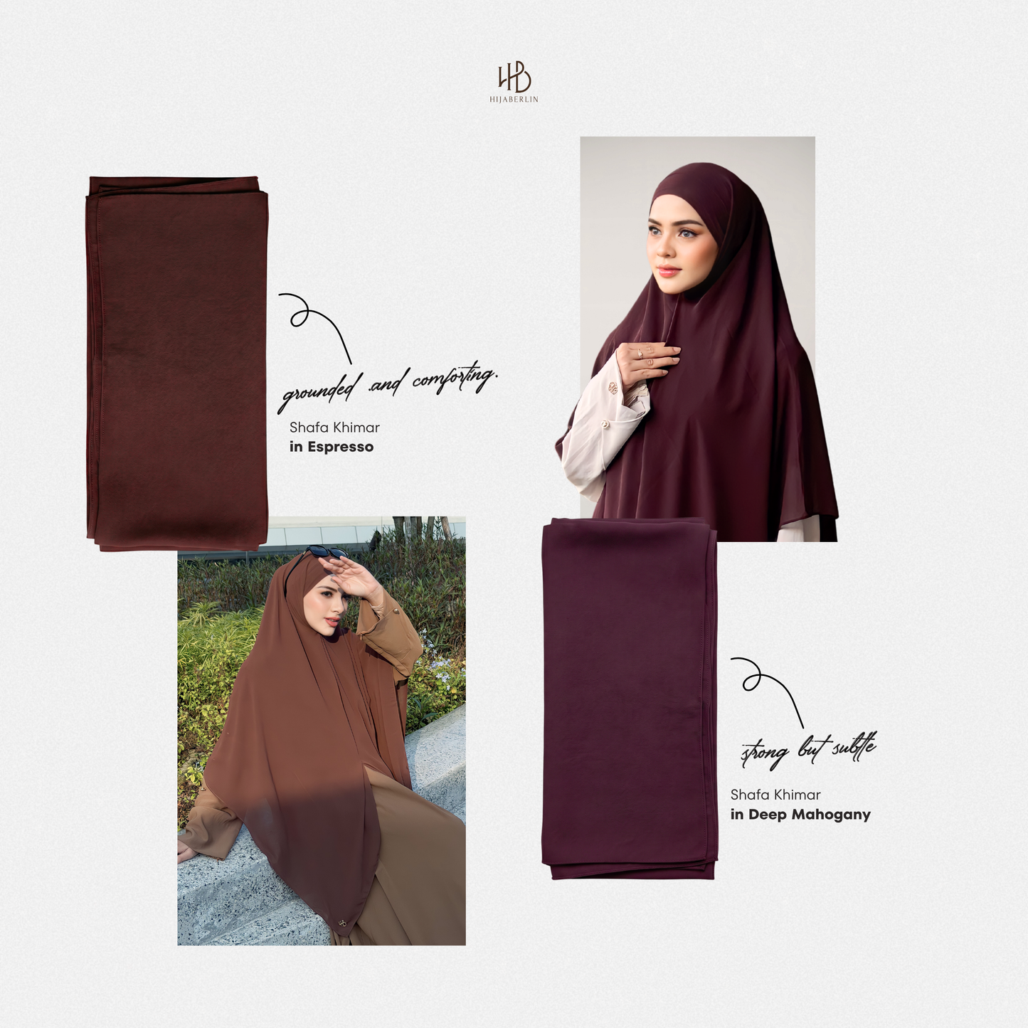Shafa Khimar - Espresso