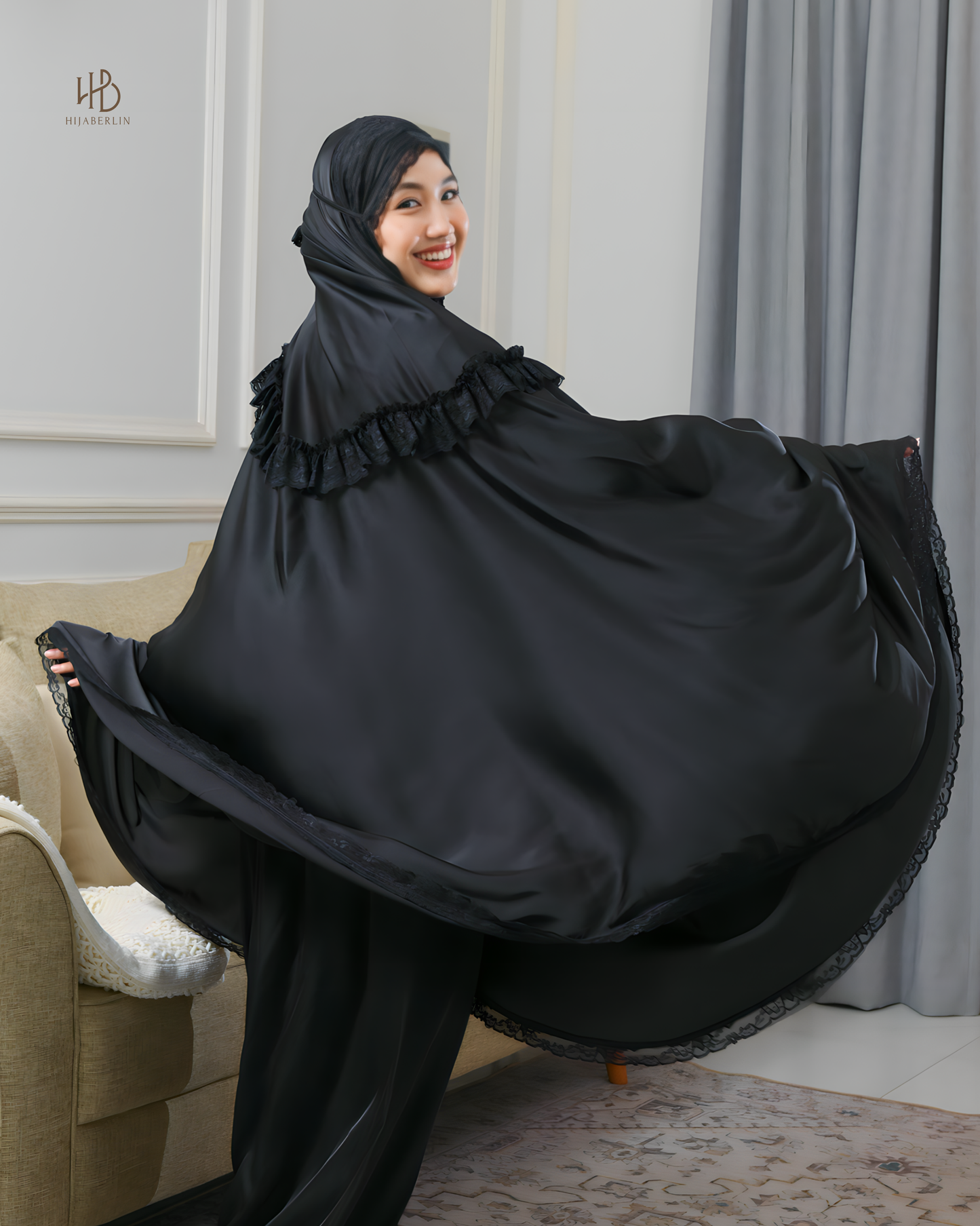 Faiza Prayer Set Black - Hijaberlin