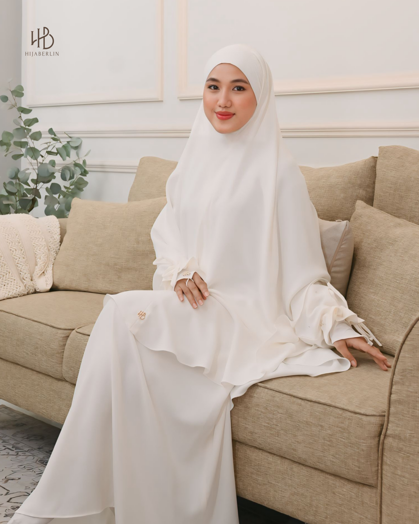 Khaula Dress White - Hijaberlin