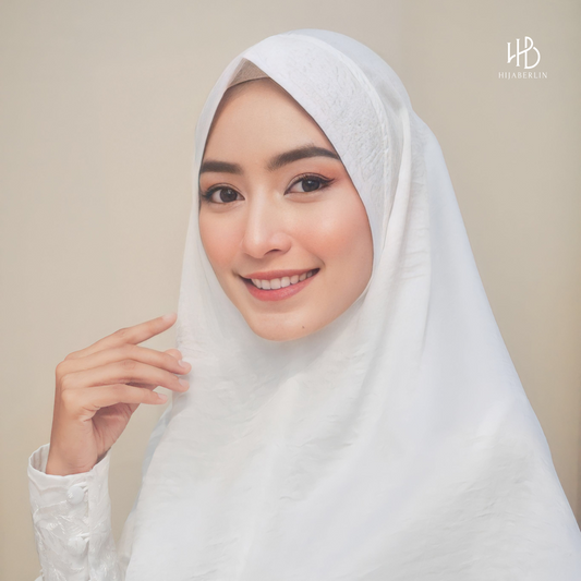 Safira Khimar Syar'i White - Hijaberlin