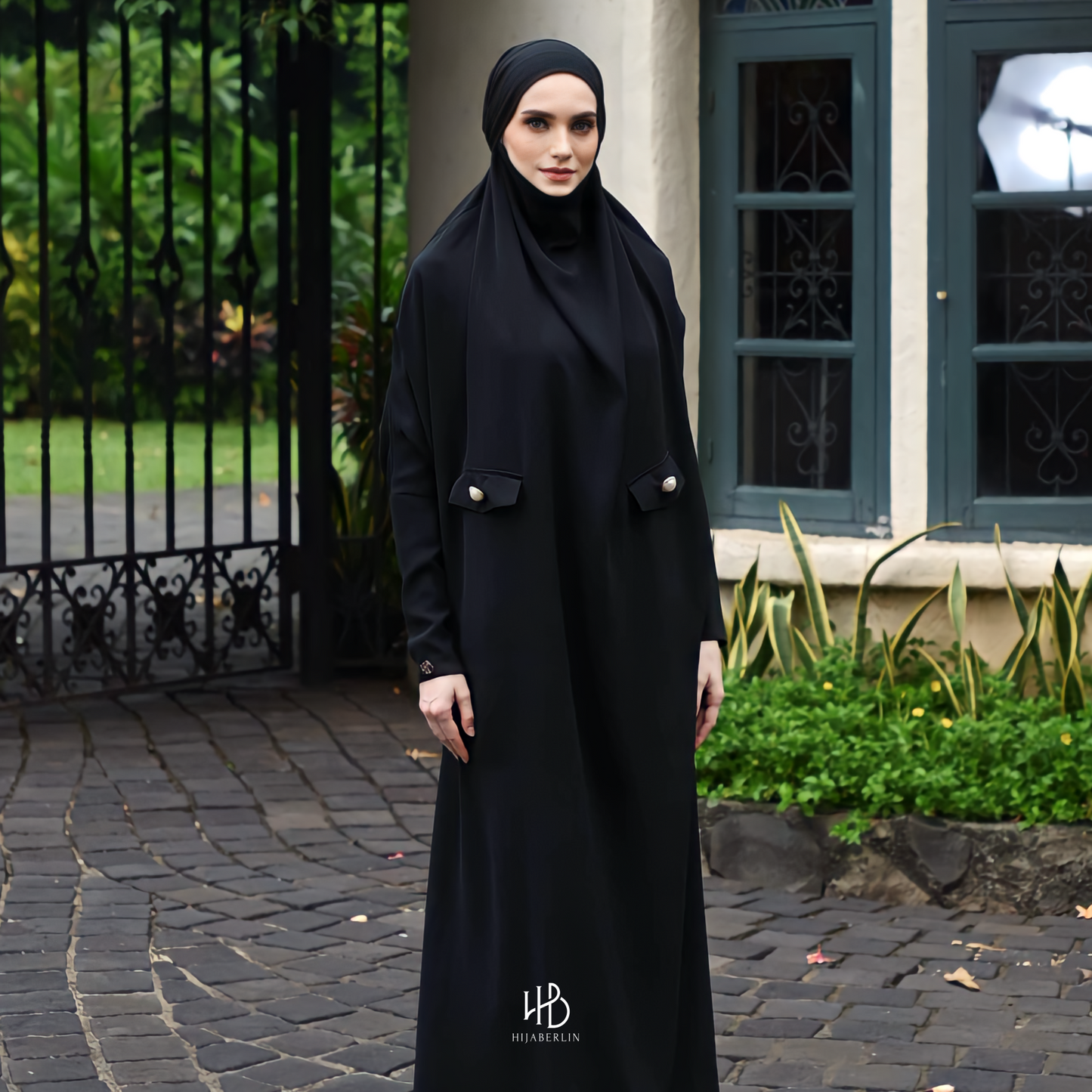 Hawa Overhead Khimar Dress Hijaberlin - Midnight