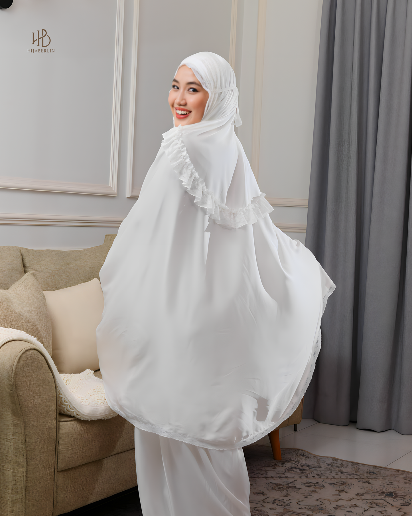 Faiza Prayer Set White - Hijaberlin