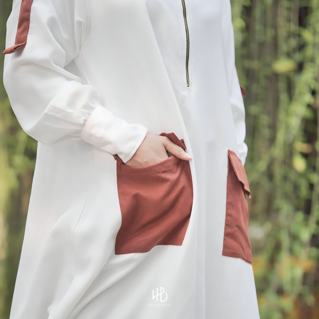 Shireen Dress Hijaberlin - White