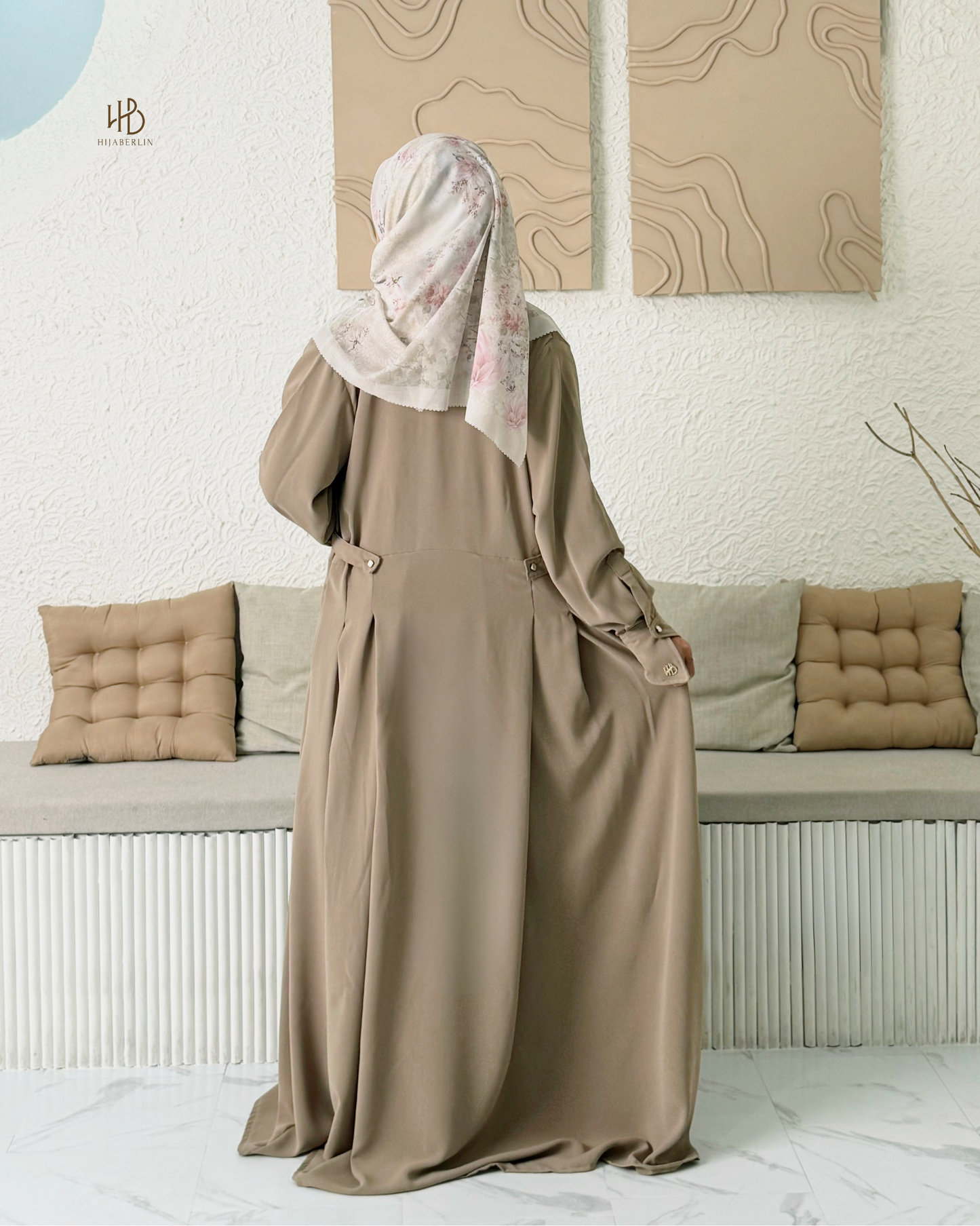 Ghumaisha Outer Dress - Mocha