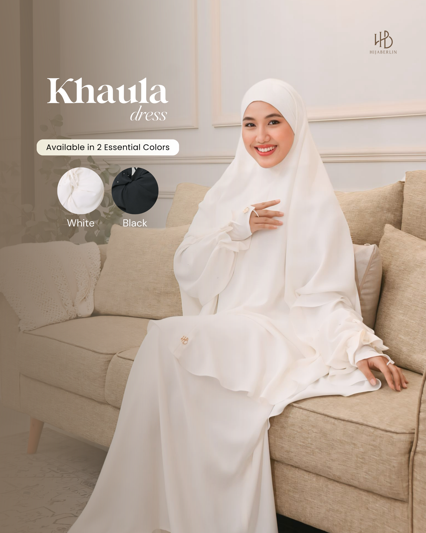 Khaula Dress White - Hijaberlin