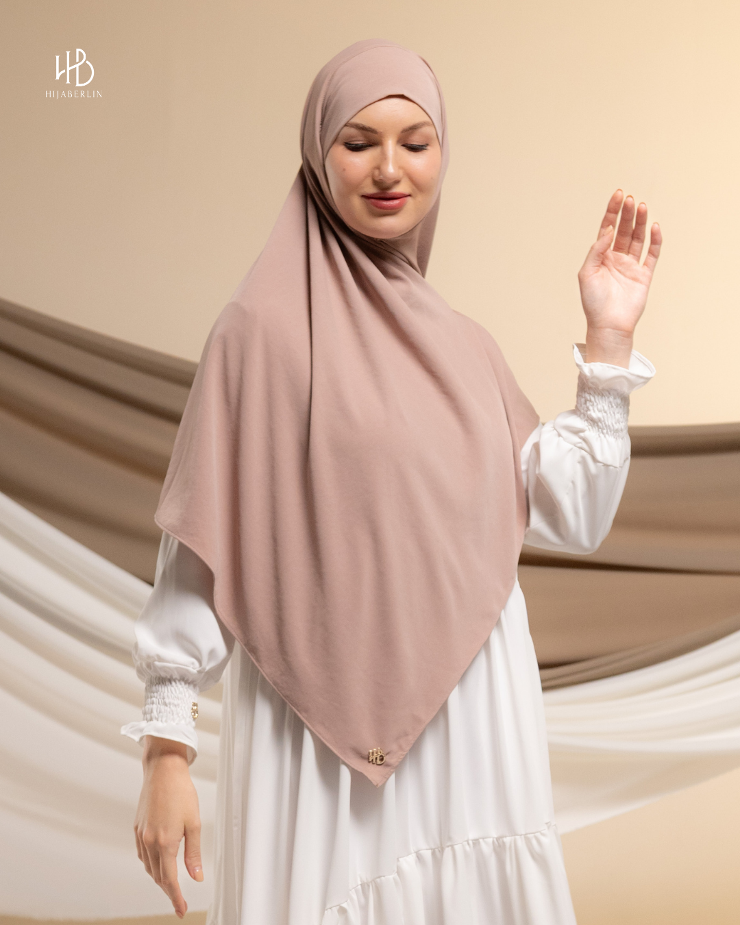 Salimar Khimar Taupe - Hijaberlin