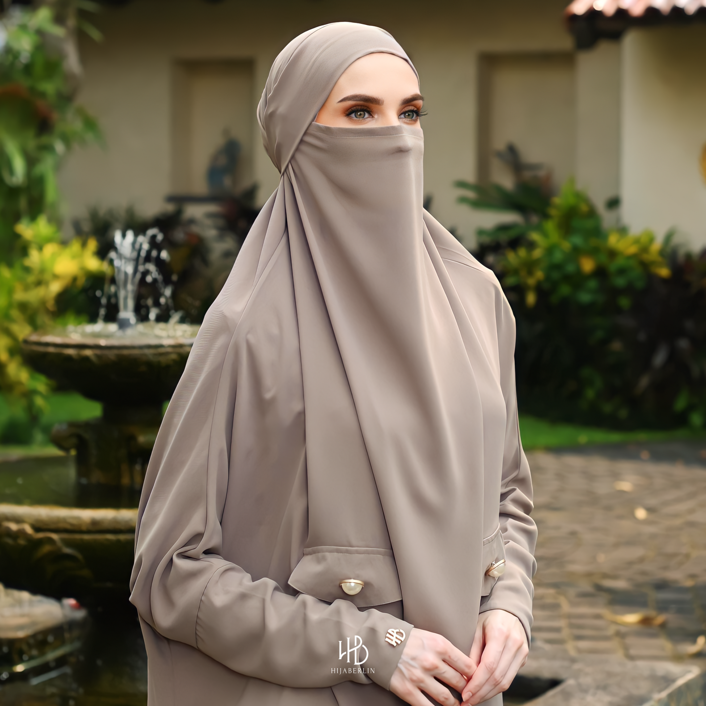 Hawa Overhead Khimar Dress Hijaberlin - Kayu