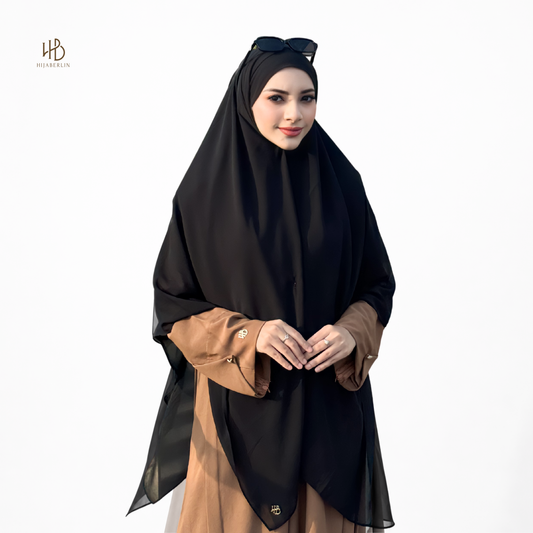 Shafa Khimar - Black