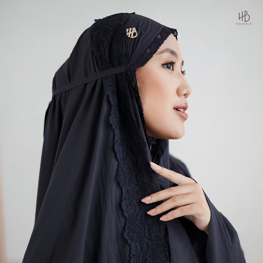 Amina Prayer Set Hijaberlin - Black