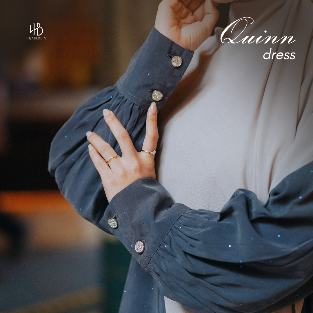 Quinn Dress Premium Royal Cupro - Plum