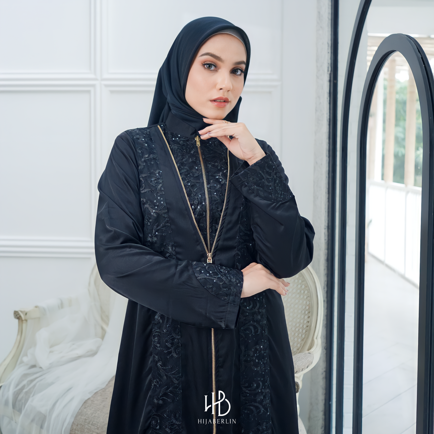 Khanza Dress Black - Hijaberlin