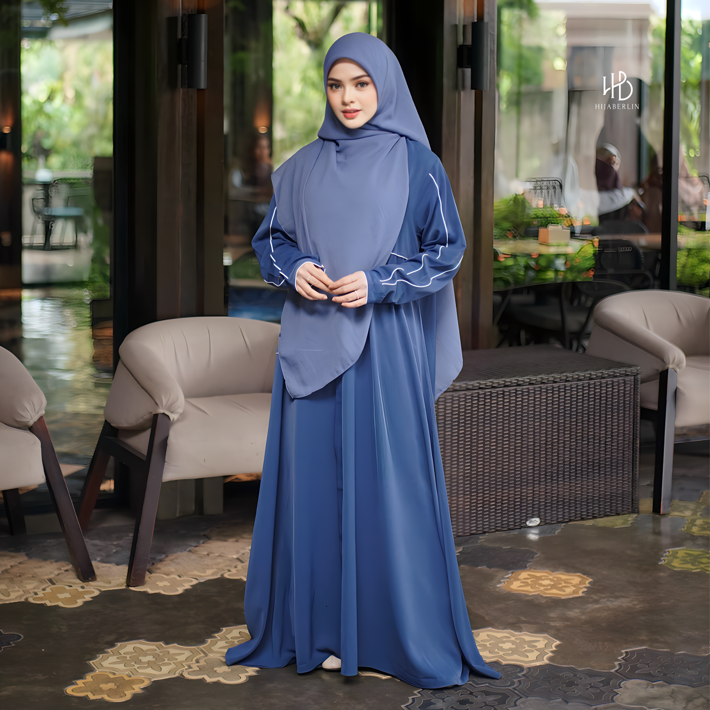 Hanifa Dress - Royal Blue