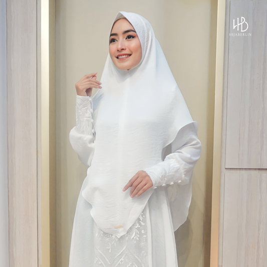 Safira Khimar Syar'i White - Hijaberlin