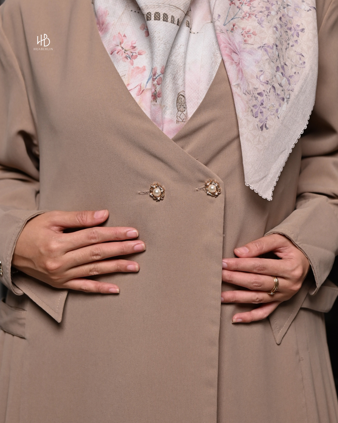 Ghumaisha Outer Dress - Mocha