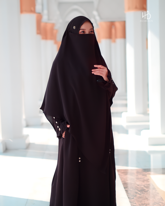 Maryam Dress Set Black - Hijaberlin
