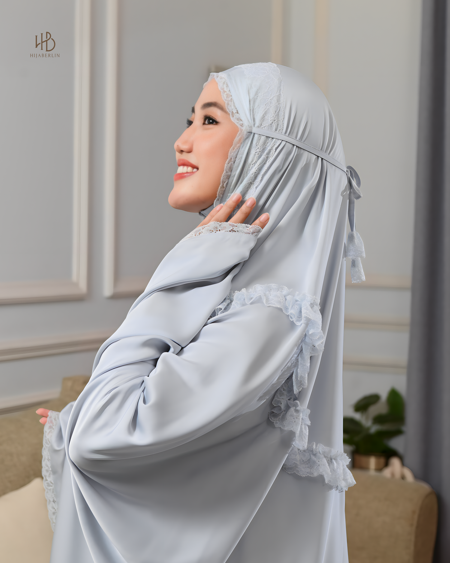 Faiza Prayer Set Blue Soft - Hijaberlin