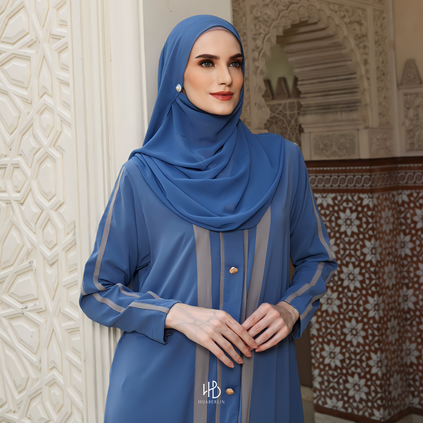 Fatimah Abaya Set Hijaberlin - Azure