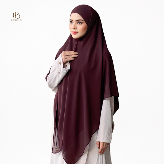 Shafa Khimar - Deep Mahogany