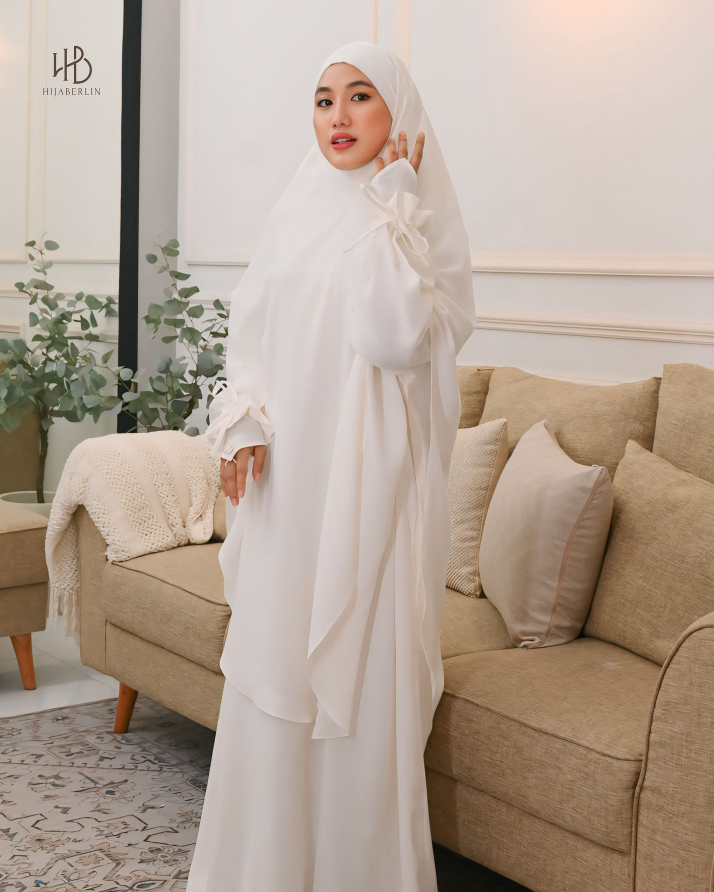 Khaula Dress White - Hijaberlin