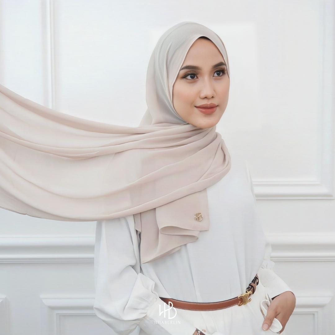 Basic Shawl Ultrasoft Hijaberlin - Latte