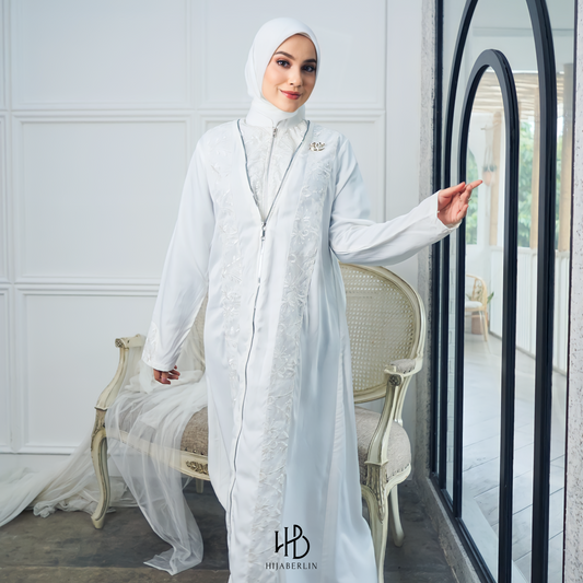 Khanza Dress White - Hijaberlin