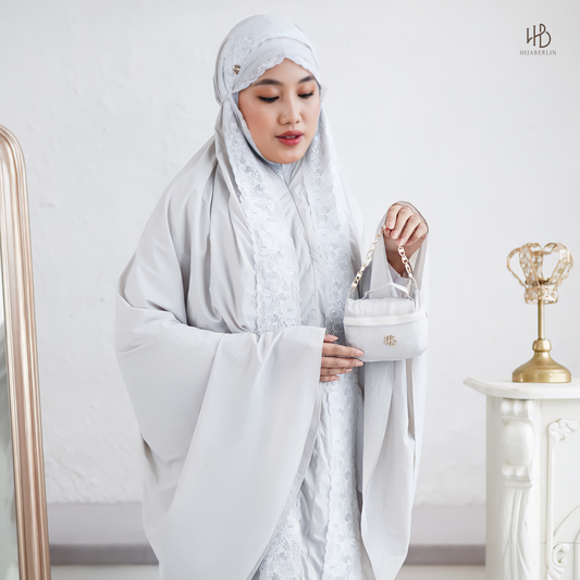 Amina Prayer Set Hijaberlin - Silver