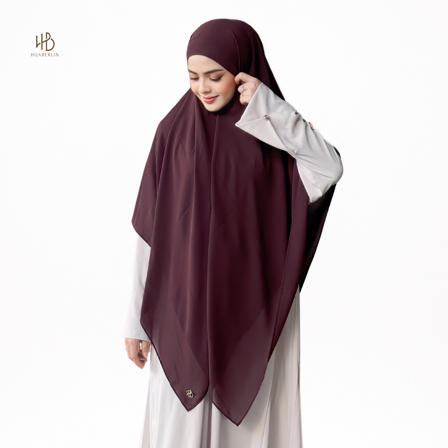 Shafa Khimar - Deep Mahogany