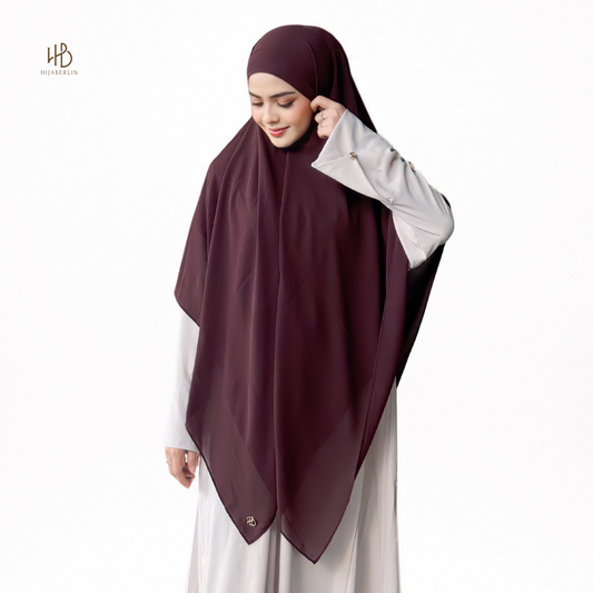 Shafa Khimar - Deep Mahogany