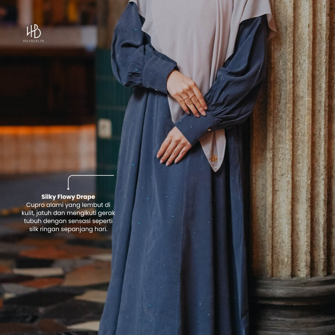 Quinn Dress Premium Royal Cupro - Plum