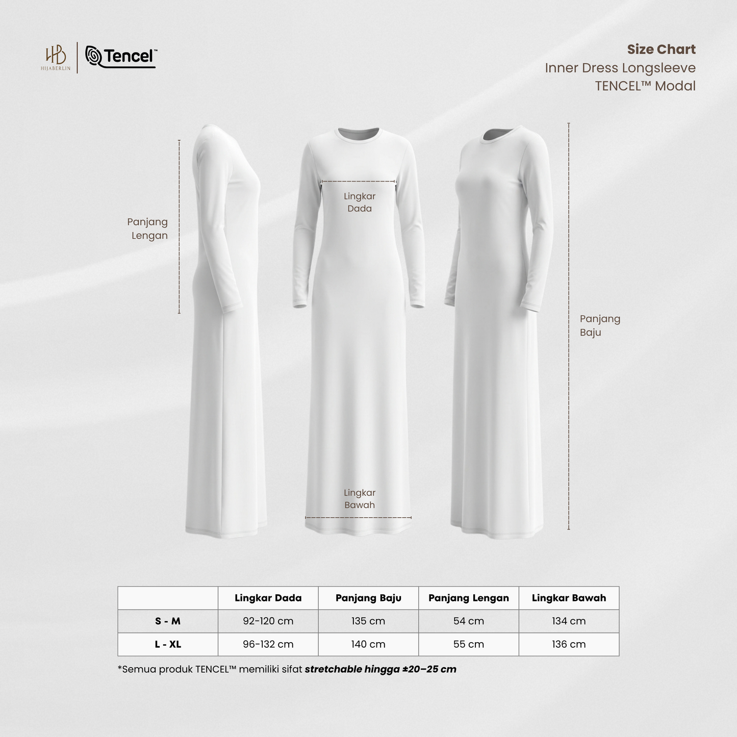 Inner Dress Longsleeve TENCEL™ - Hijaberlin